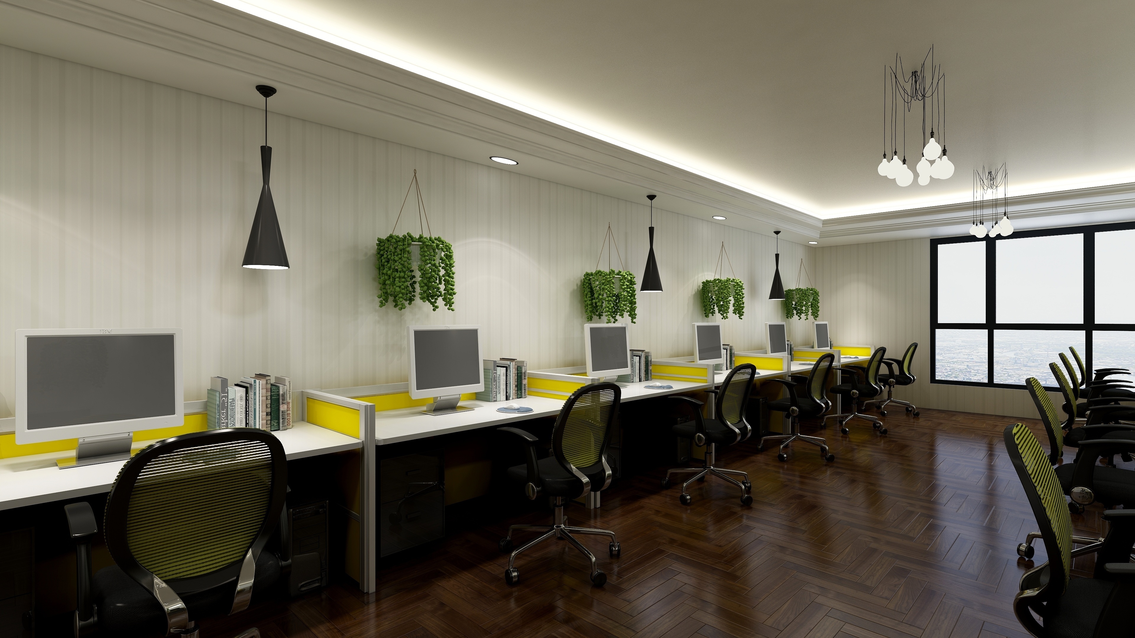 3d rendering office background